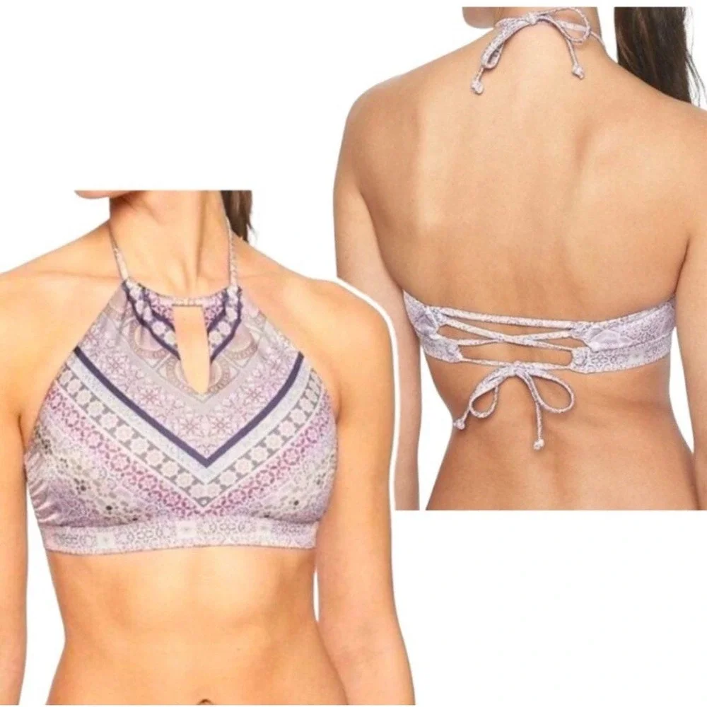 Athleta Aqualuxe Kitten Kisses Bikini Top Size Small - Picture 8 of 8